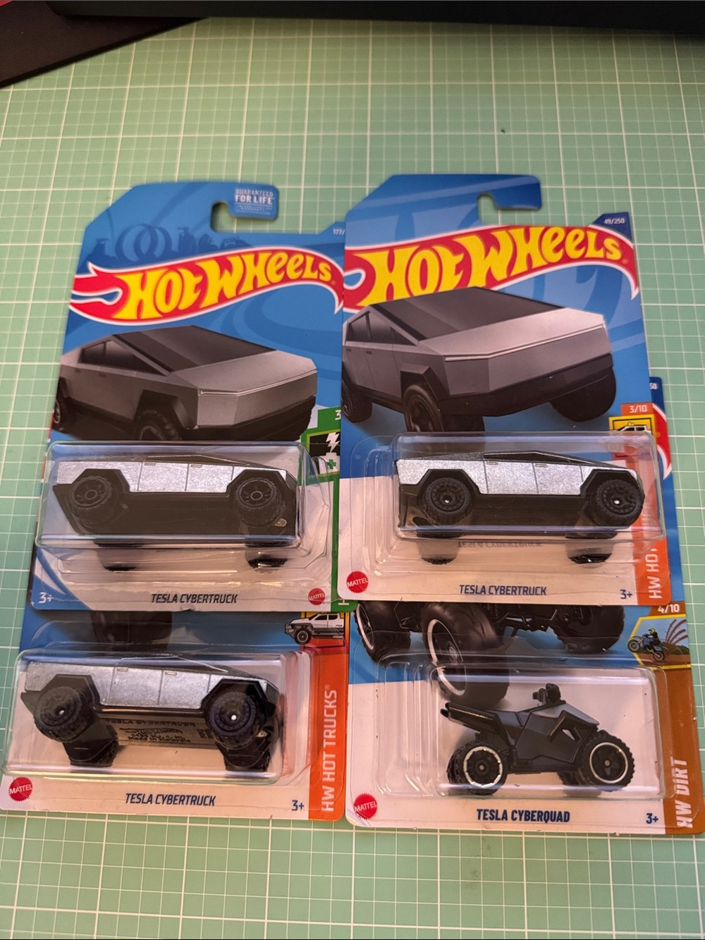 Tesla Cybertruck hotwheels lot.